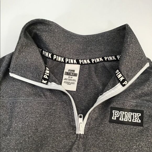 Pink Victoria’s Secret Half Zip Athletic Top - Picture 4 of 5